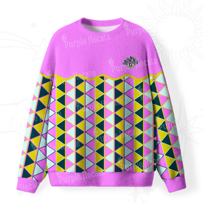 Purplehecate Enchanted Prism Eye Fuzzy Ugly Sweatshirt