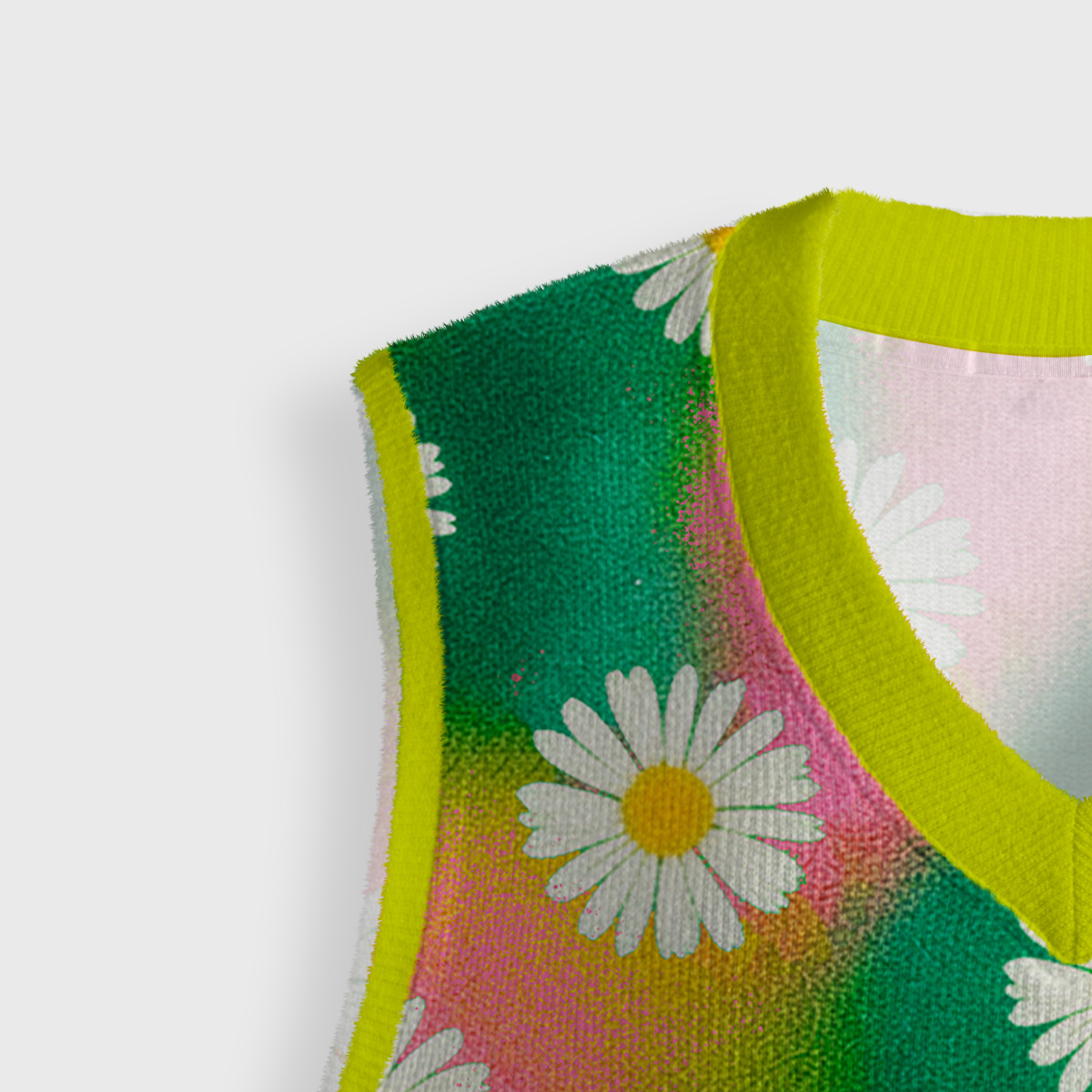 Purplehecate Enchanted Daisy Spring Romance Ugly Sweater Vest