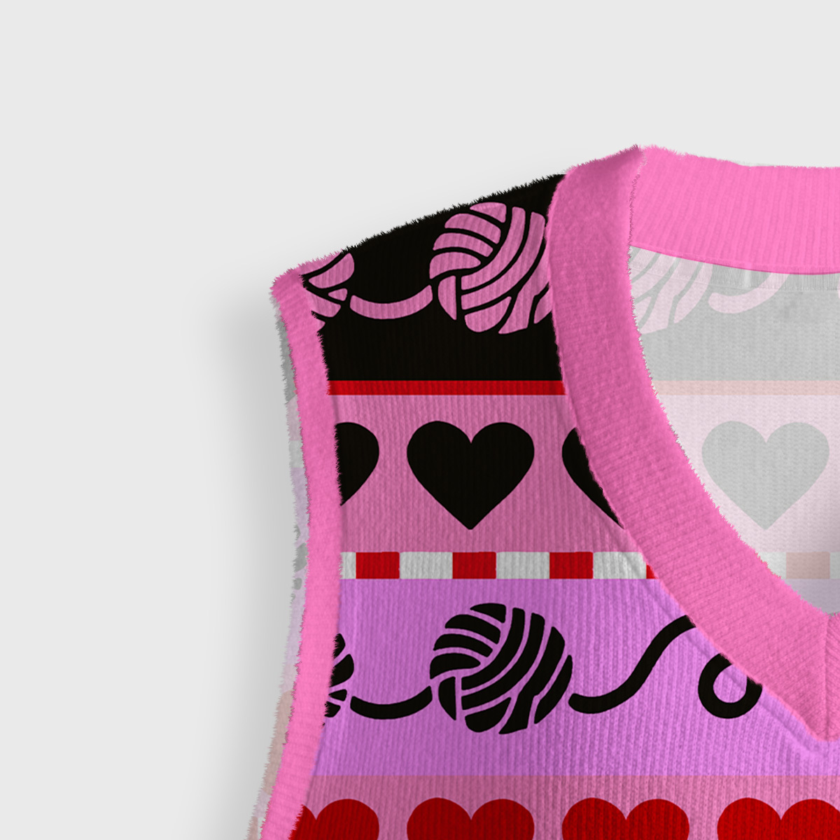 Purplehecate Sweet Black Cat Ugly Sweater Vest