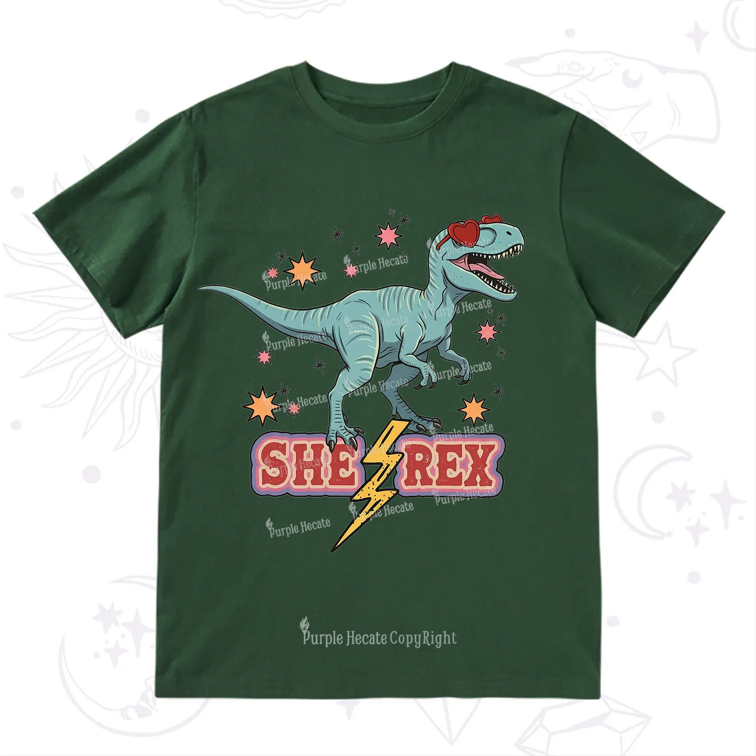 Purplehecate She Rex Dinosaur T-Shirt