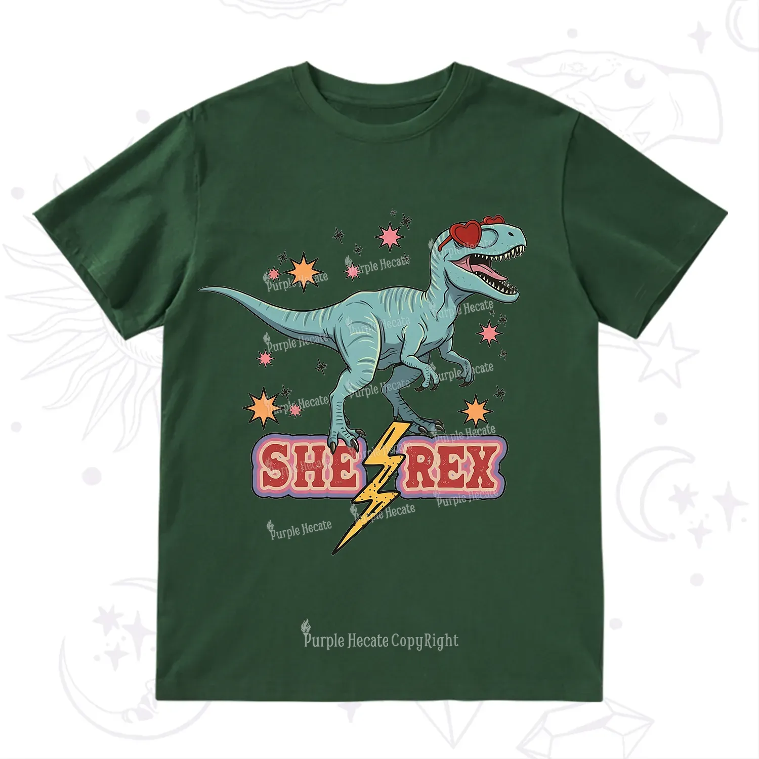 Purplehecate She Rex Dinosaur T-Shirt