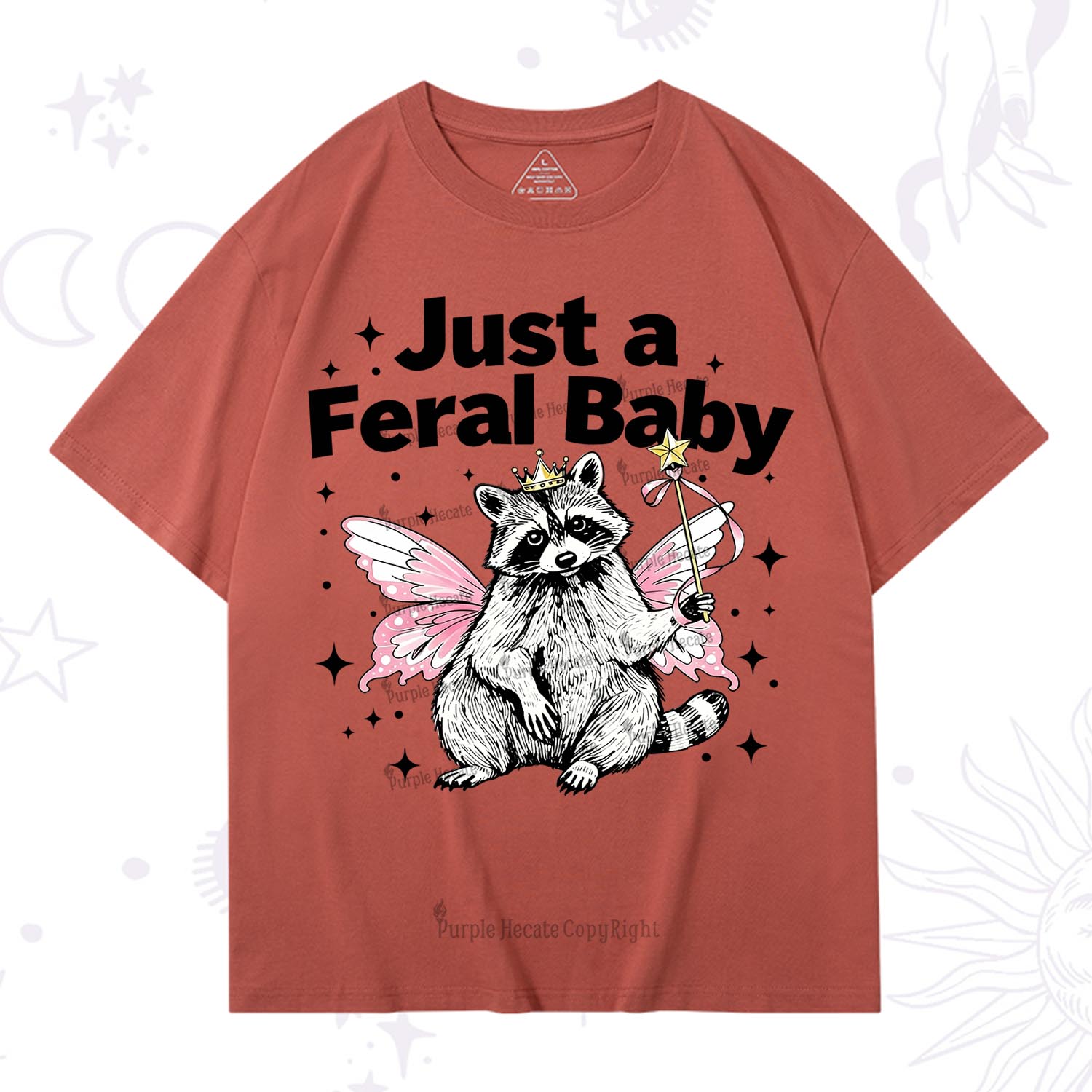Purplehecate Just A Feral Baby Raccoon T-Shirt
