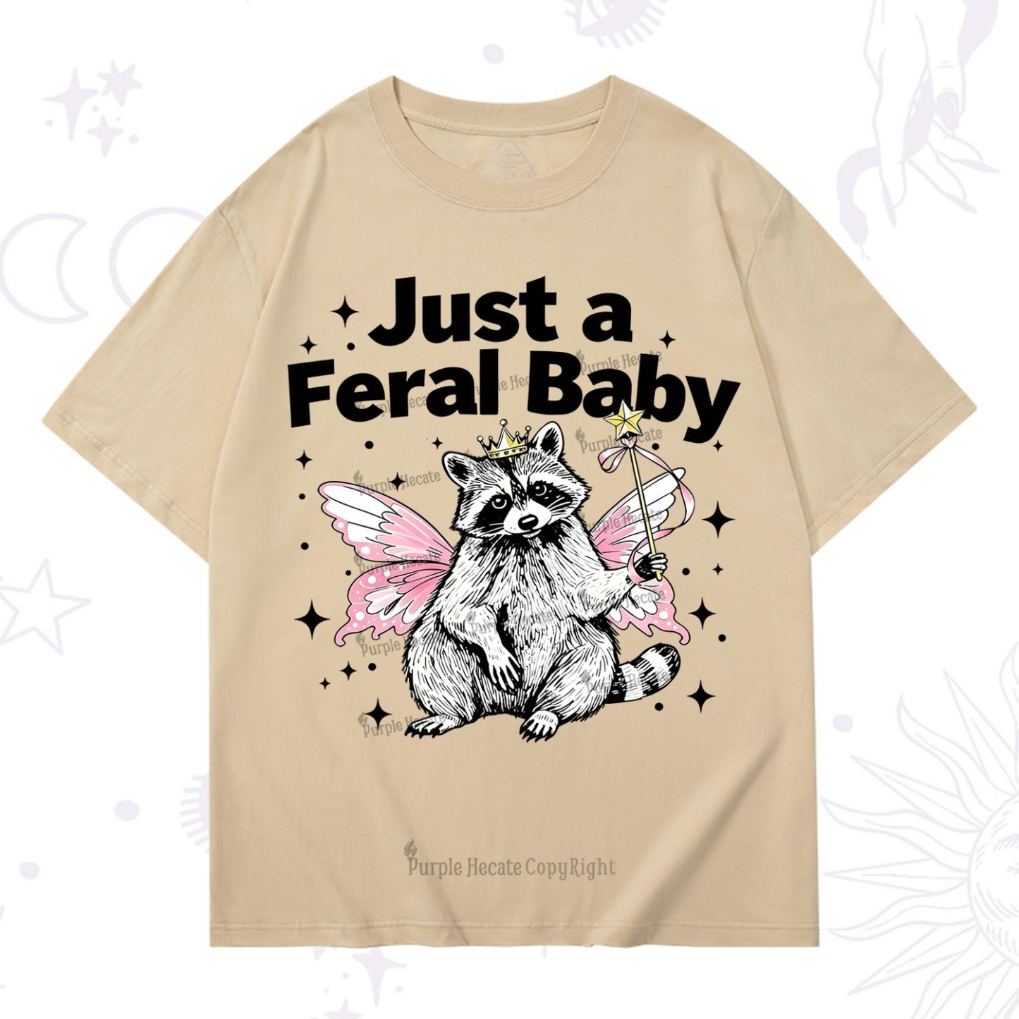 Purplehecate Just A Feral Baby Raccoon T-Shirt