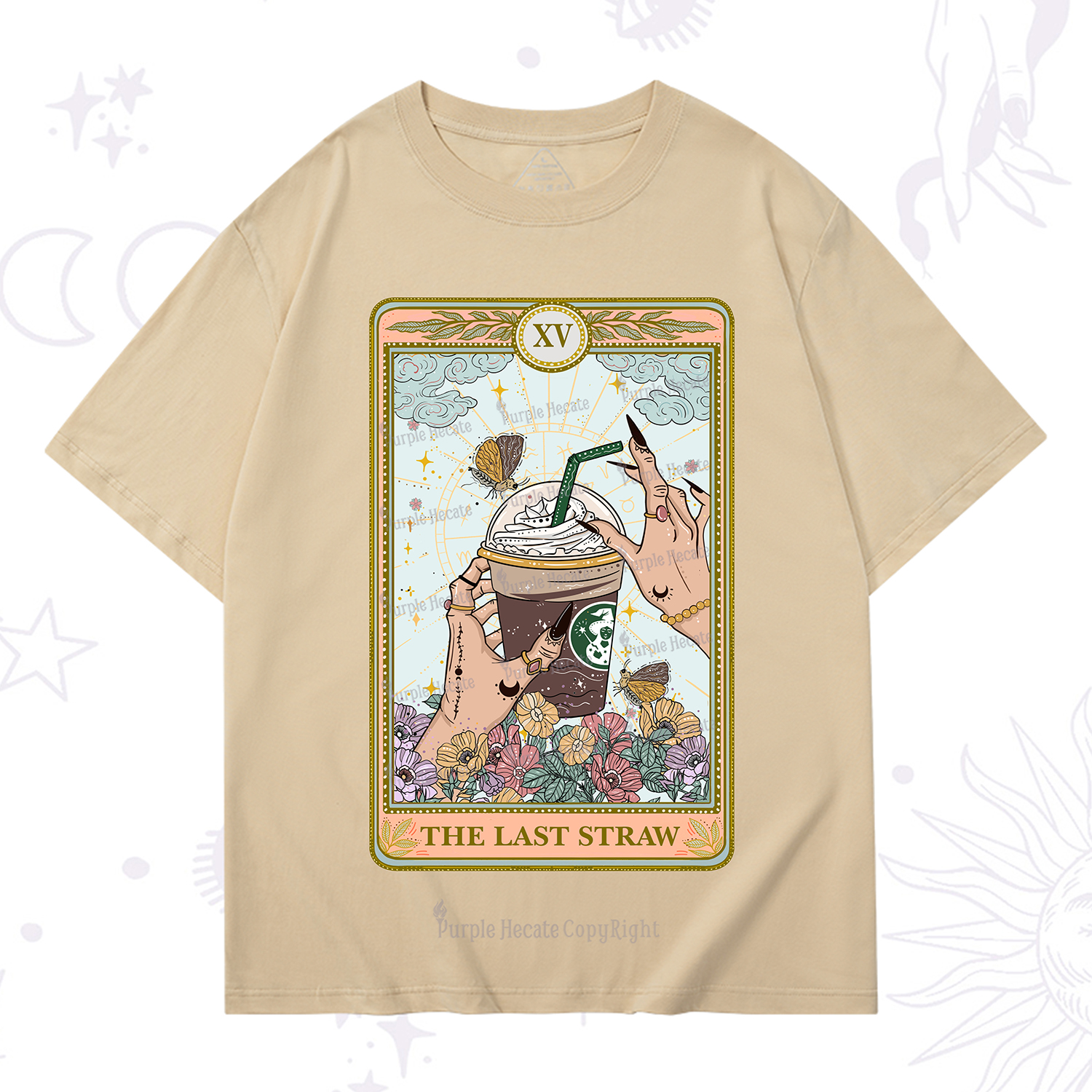 Purplehecate The Last Straw Tarot T-Shirt