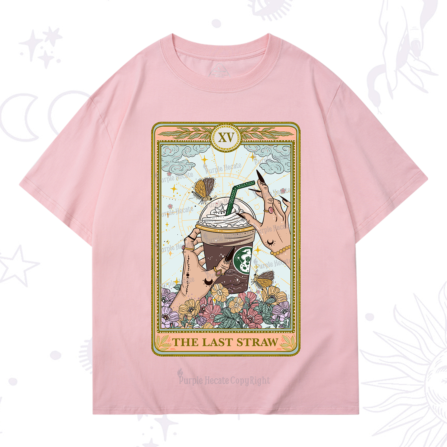 Purplehecate The Last Straw Tarot T-Shirt