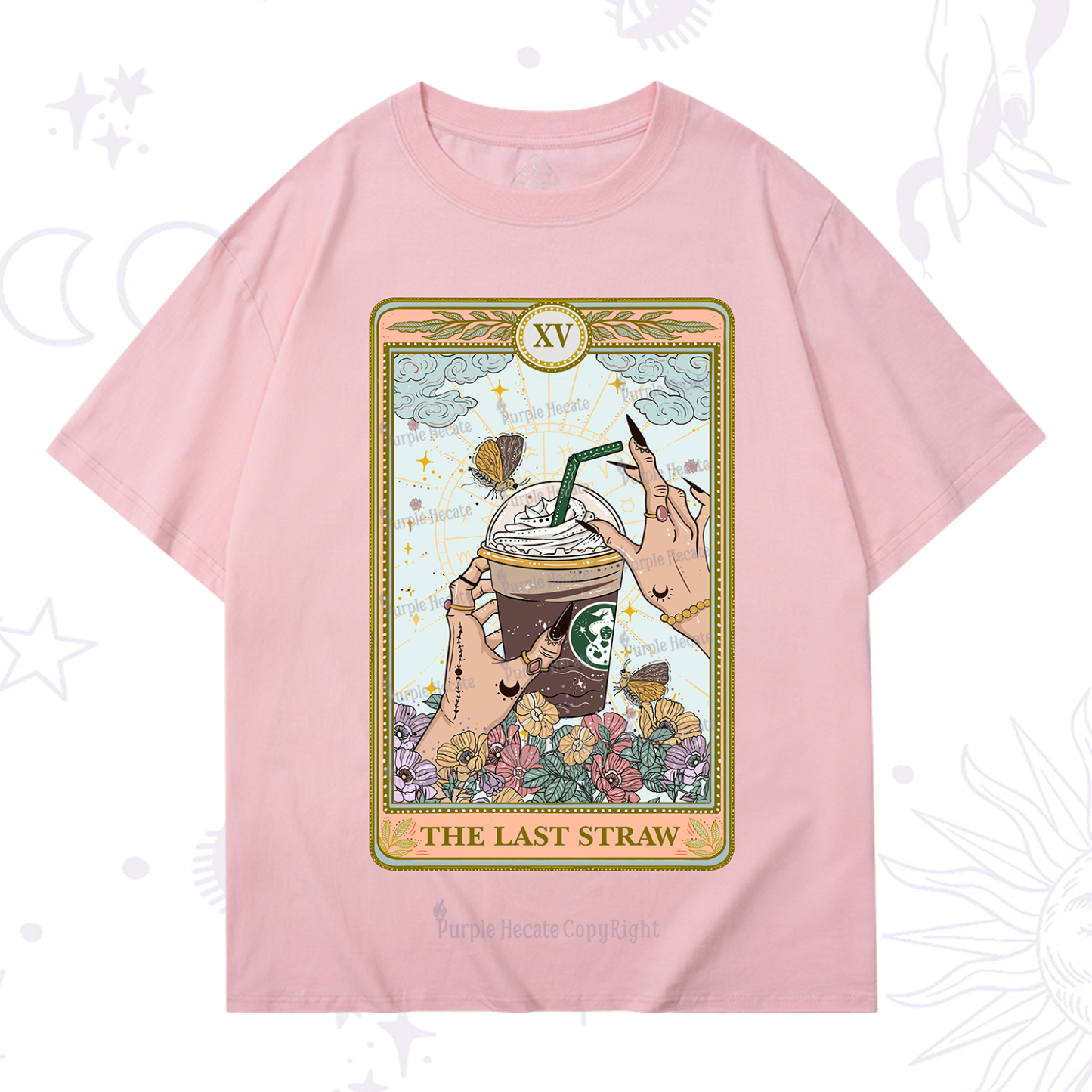 Purplehecate The Last Straw Tarot T-Shirt