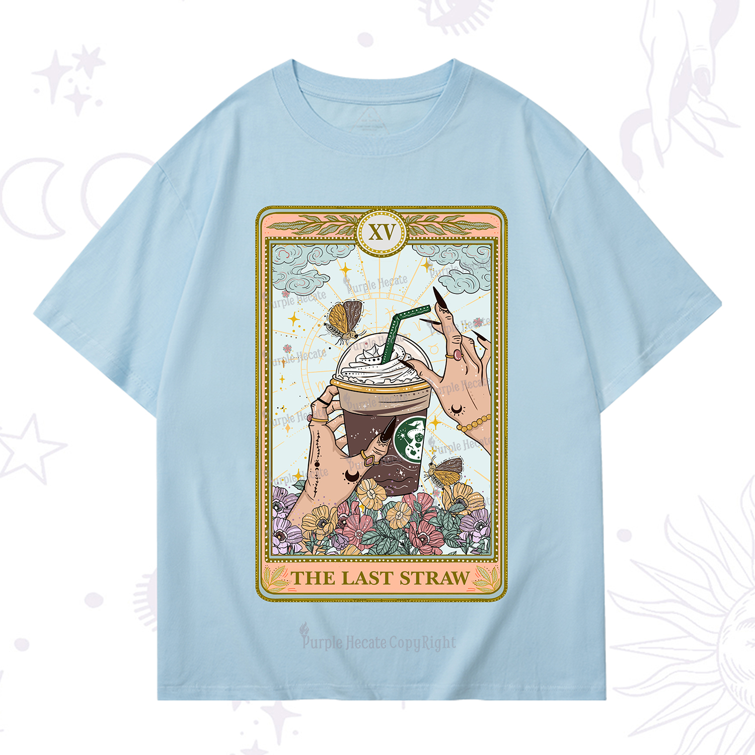 Purplehecate The Last Straw Tarot T-Shirt