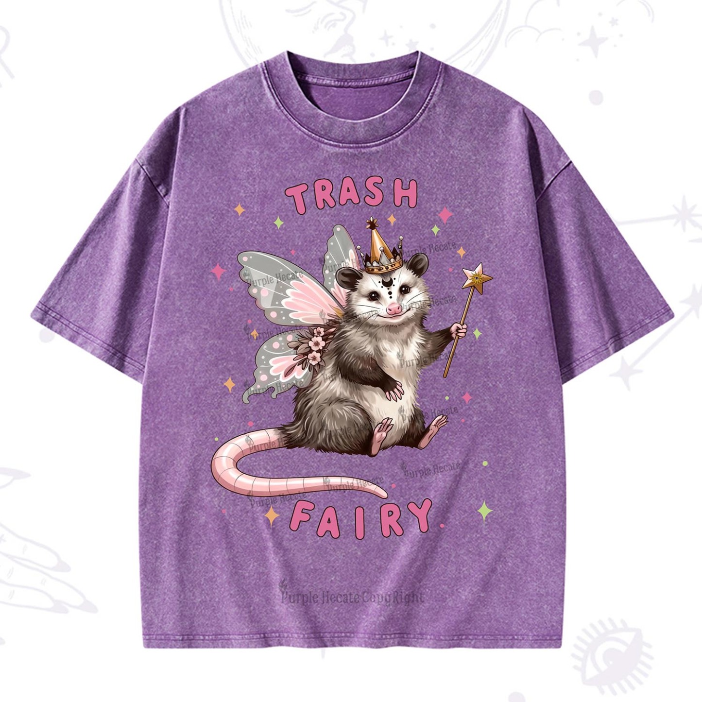 Purplehecate Trash Fairy Washed T-Shirt