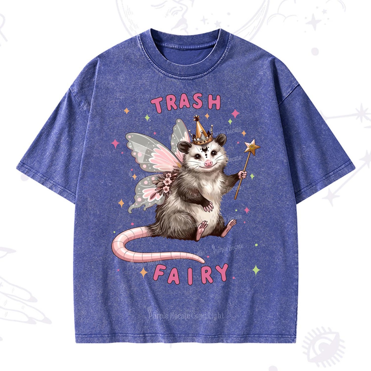 Purplehecate Trash Fairy Washed T-Shirt