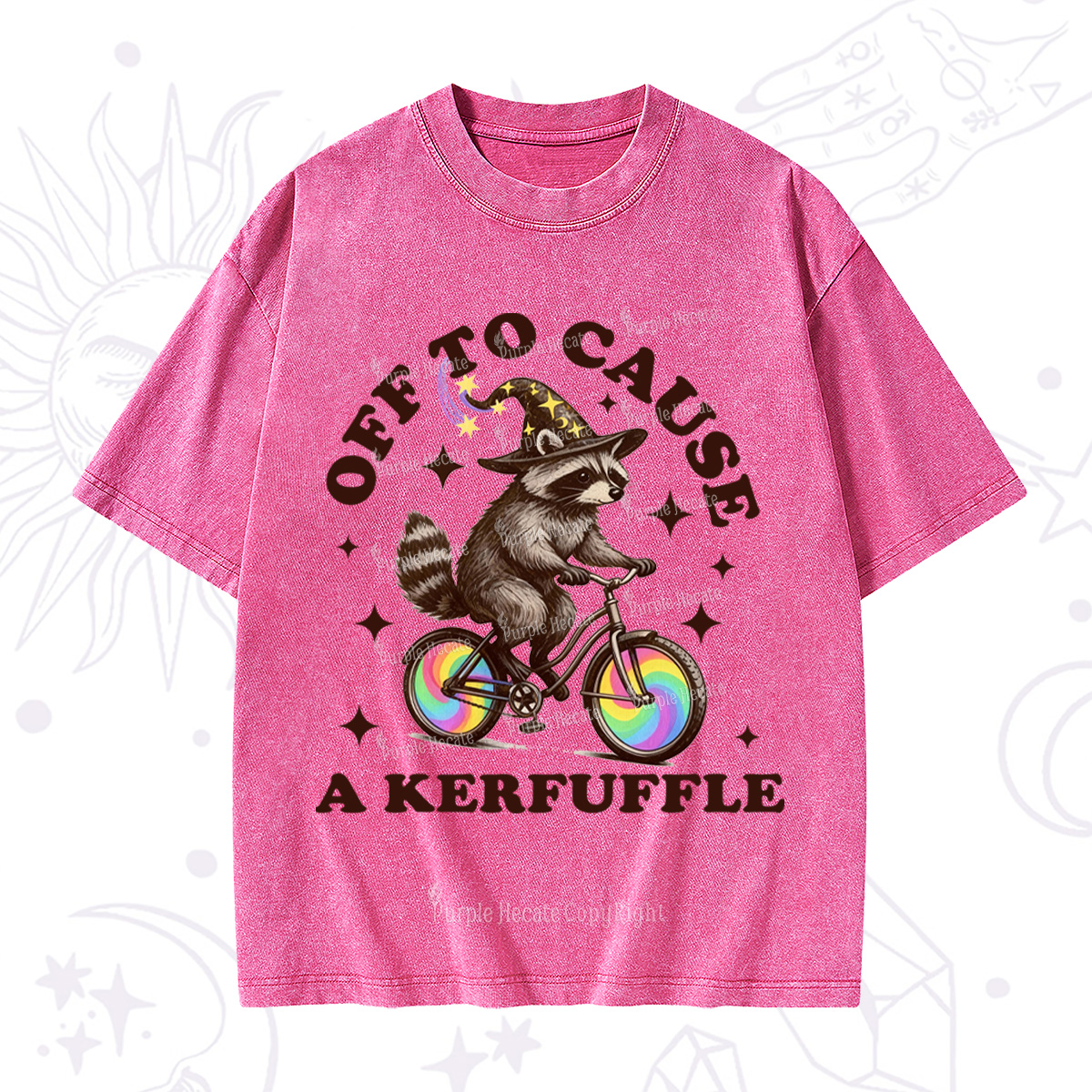 Purplehecate Off To Cause A Kerfuffle Washed T-Shirt