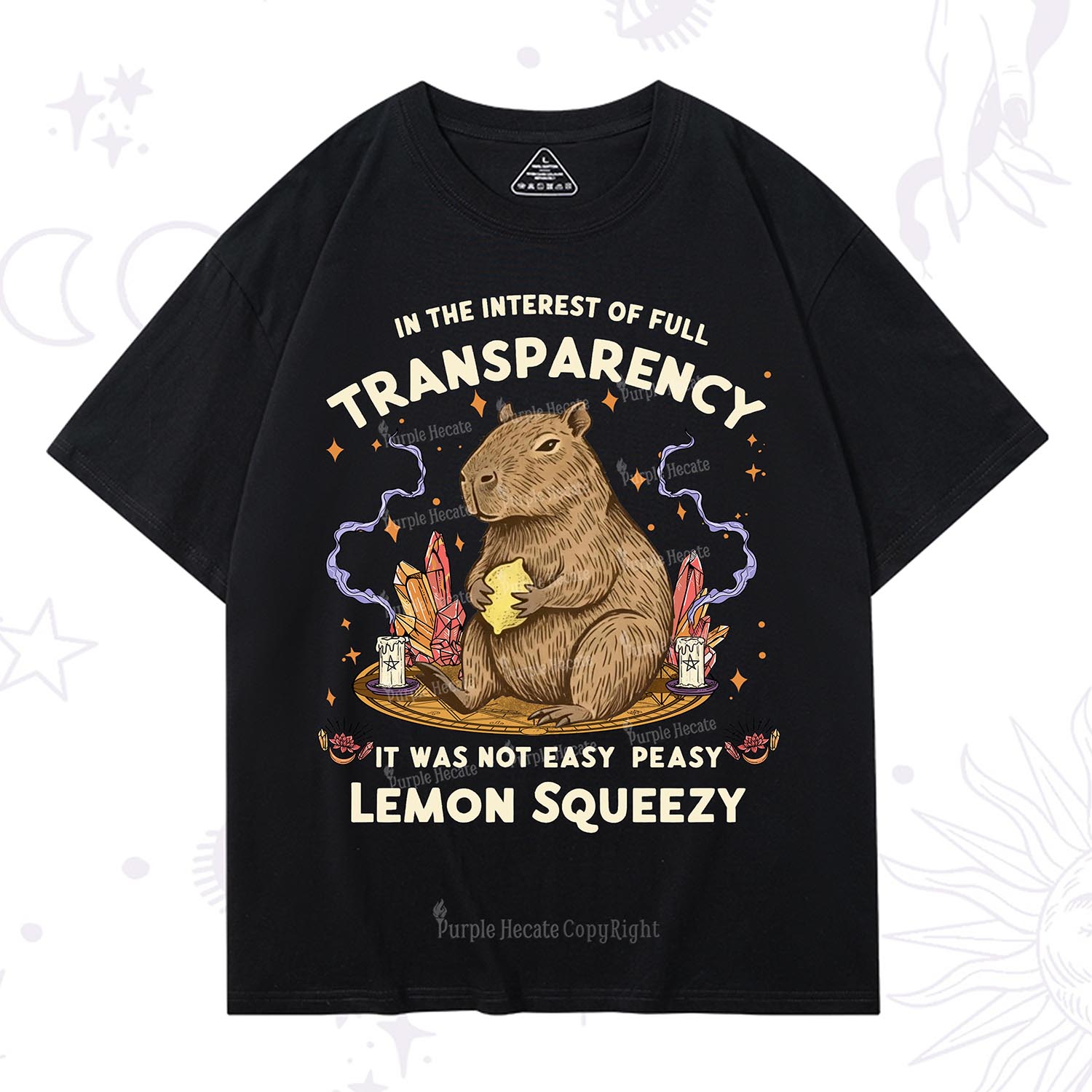 Purplehecate Funny Capybara T-Shirt