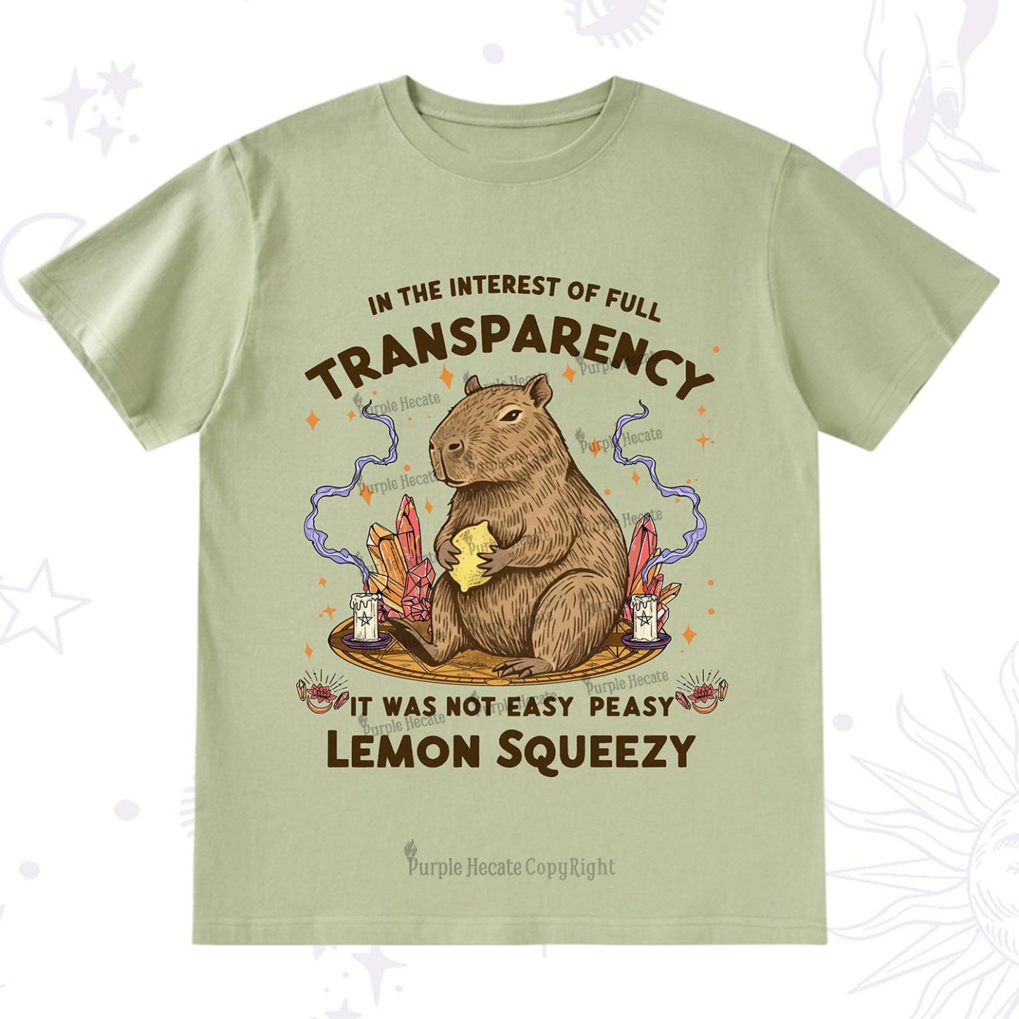 Purplehecate Funny Capybara T-Shirt