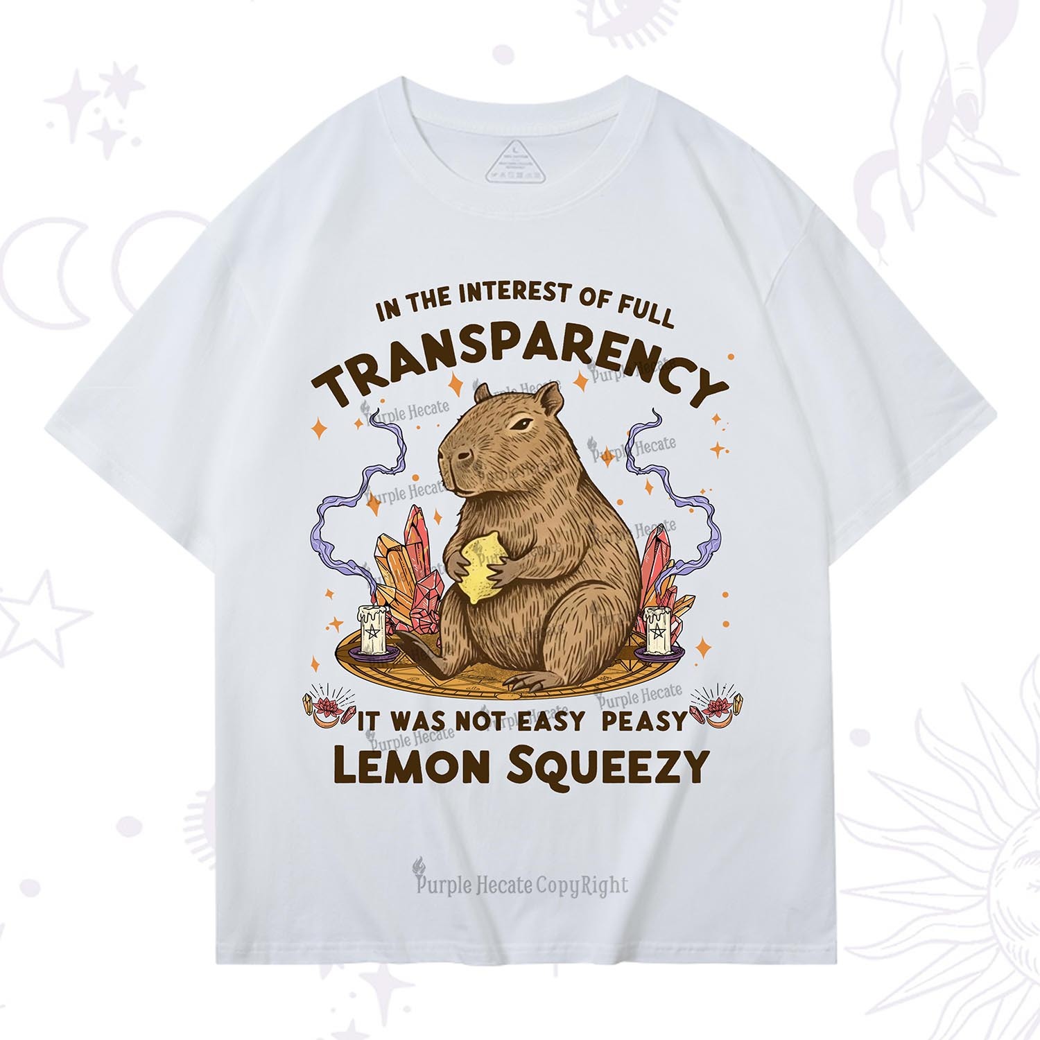 Purplehecate Funny Capybara T-Shirt