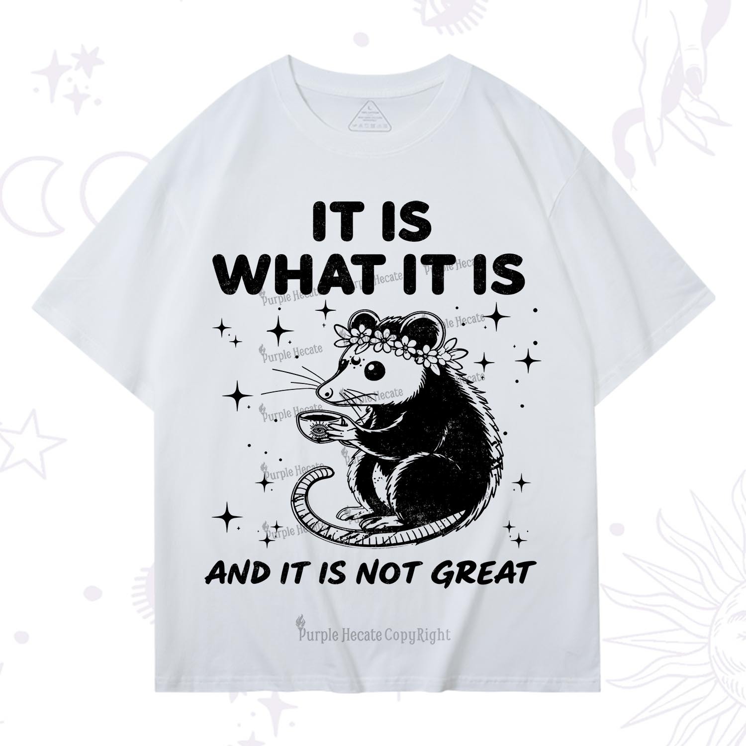 Purplehecate Possum It Is What It Is T-Shirt