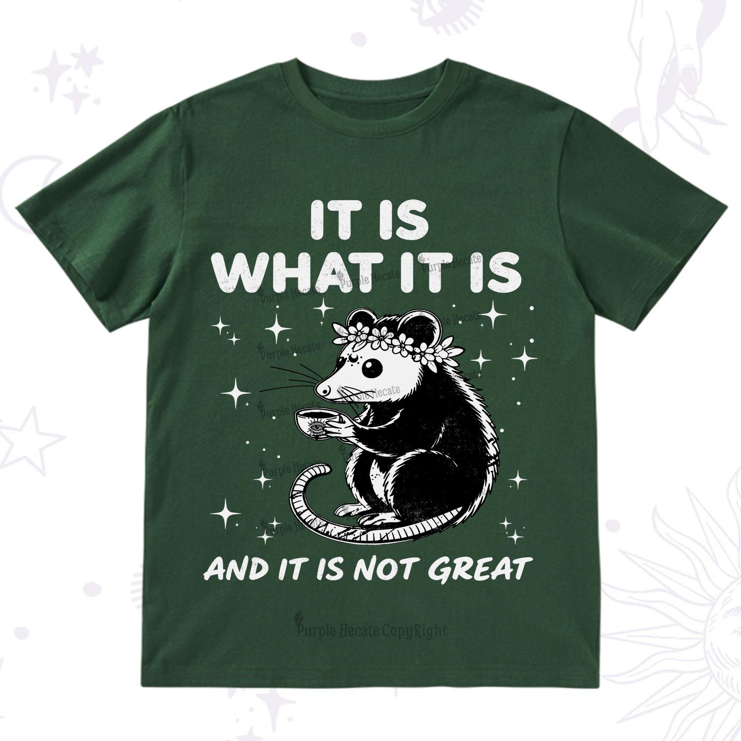 Purplehecate Possum It Is What It Is T-Shirt