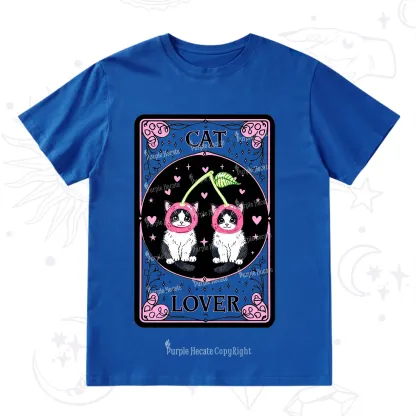 Purplehecate The Lovers Cherry Cat Tarot T-Shirt