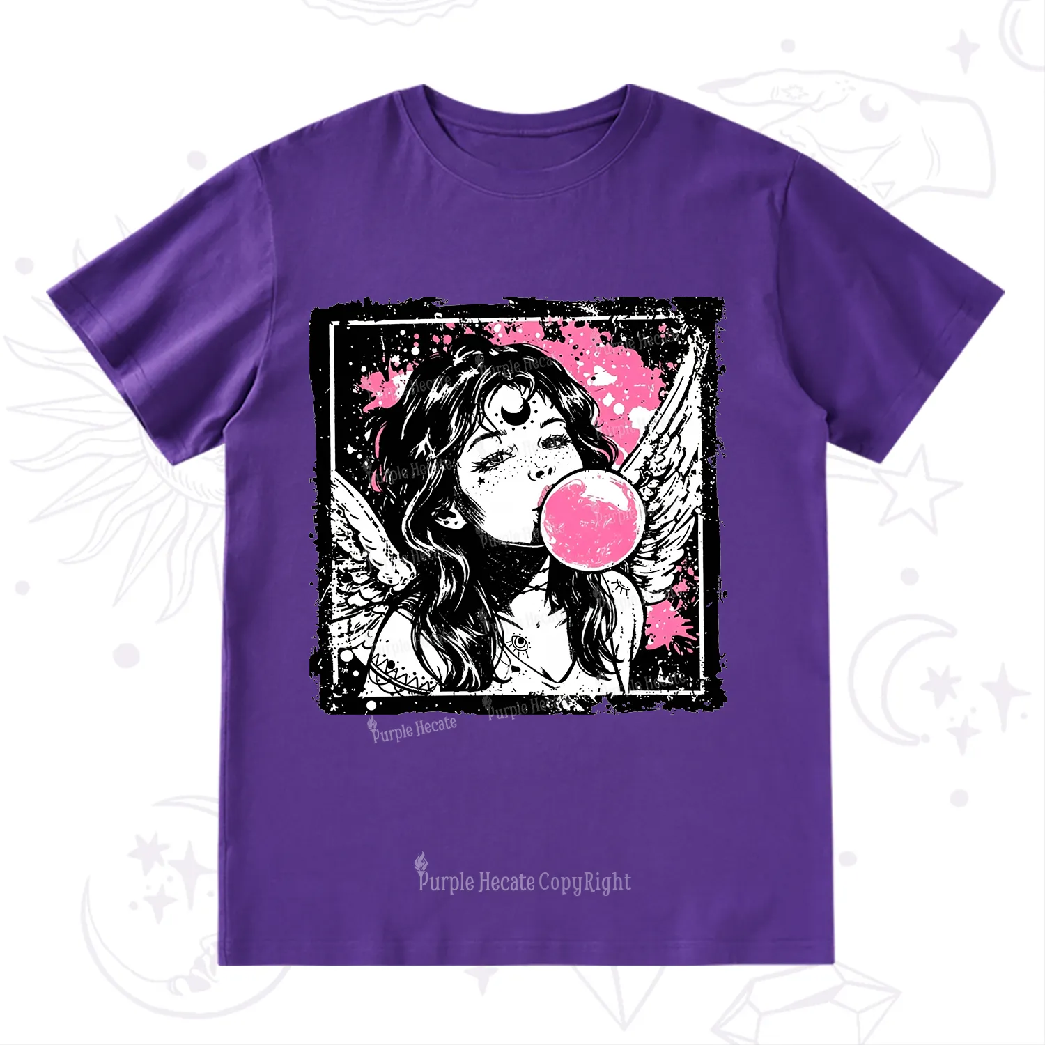Purplehecate Grunge Angel with Bubblegum T-Shirt