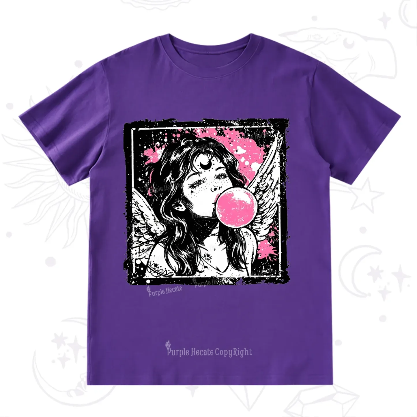 Purplehecate Grunge Angel with Bubblegum T-Shirt
