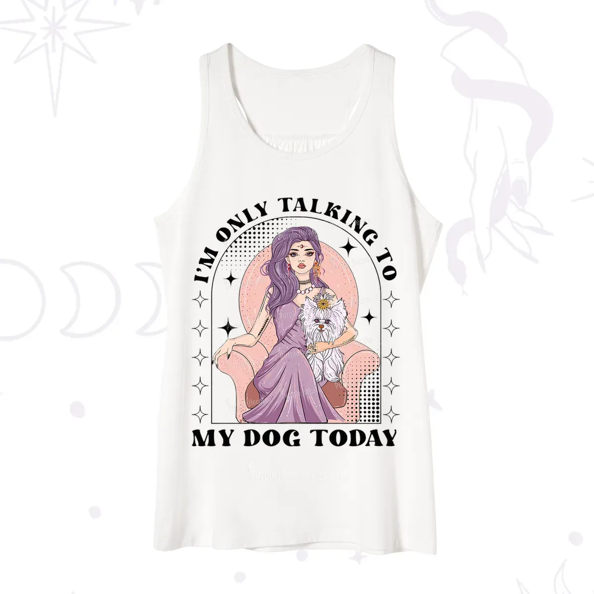 Purplehecate I'm Only Talking to My Dog Today Tank