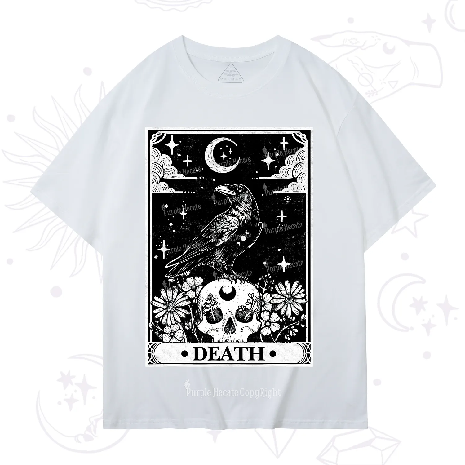 Purplehecate The Crow Death Tarot T-Shirt