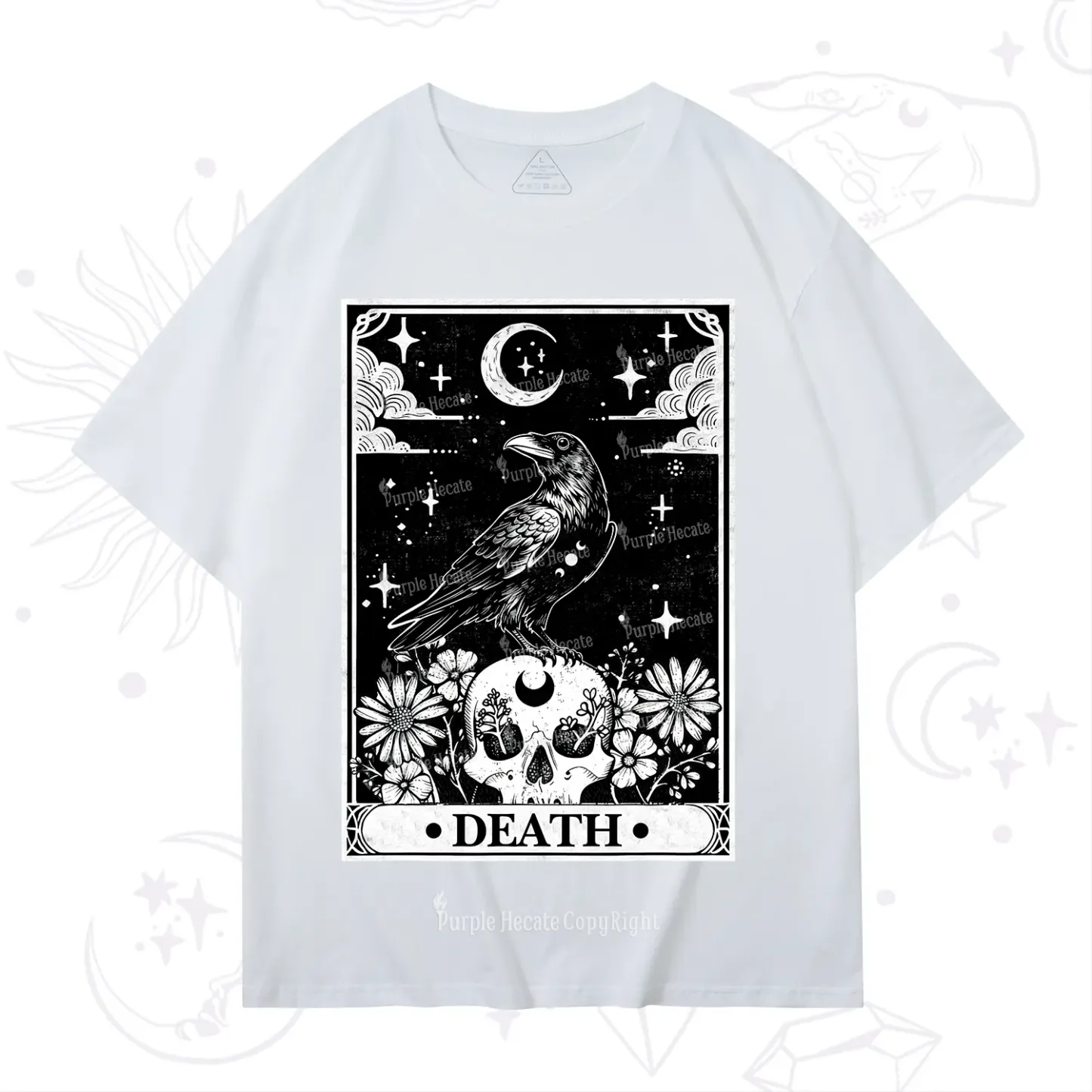Purplehecate The Crow Death Tarot T-Shirt