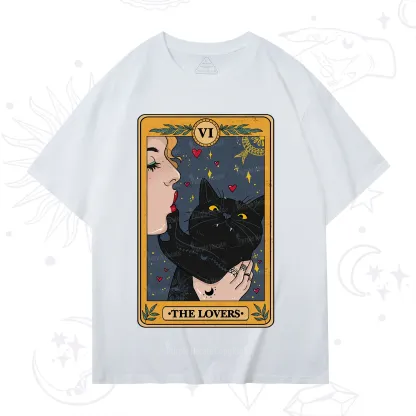 Purplehecate The Lovers Cat Tarot T-Shirt