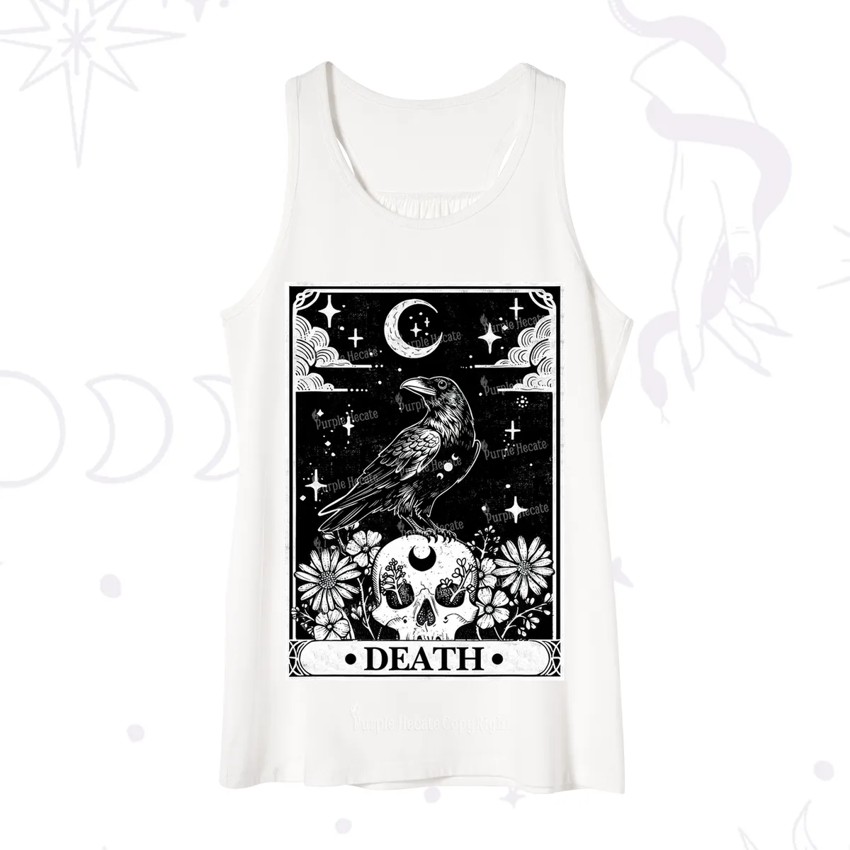 Purplehecate The Crow Death Tarot Tank