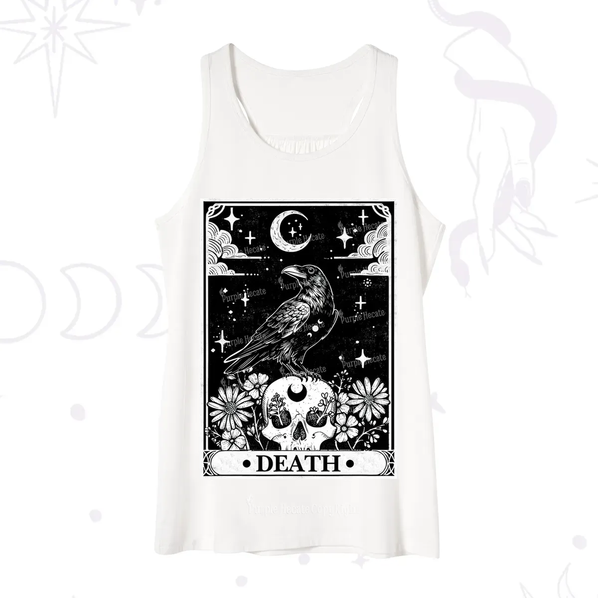 Purplehecate The Crow Death Tarot Tank