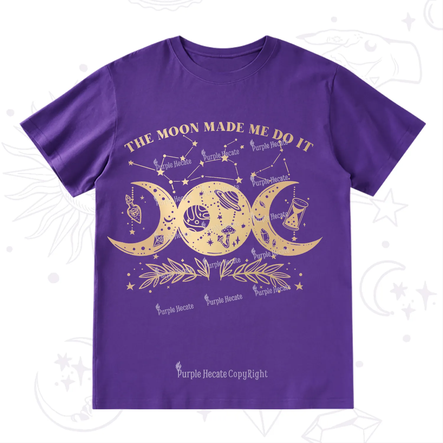 Purplehecate The Moon Made Me Do Itd T-Shirt