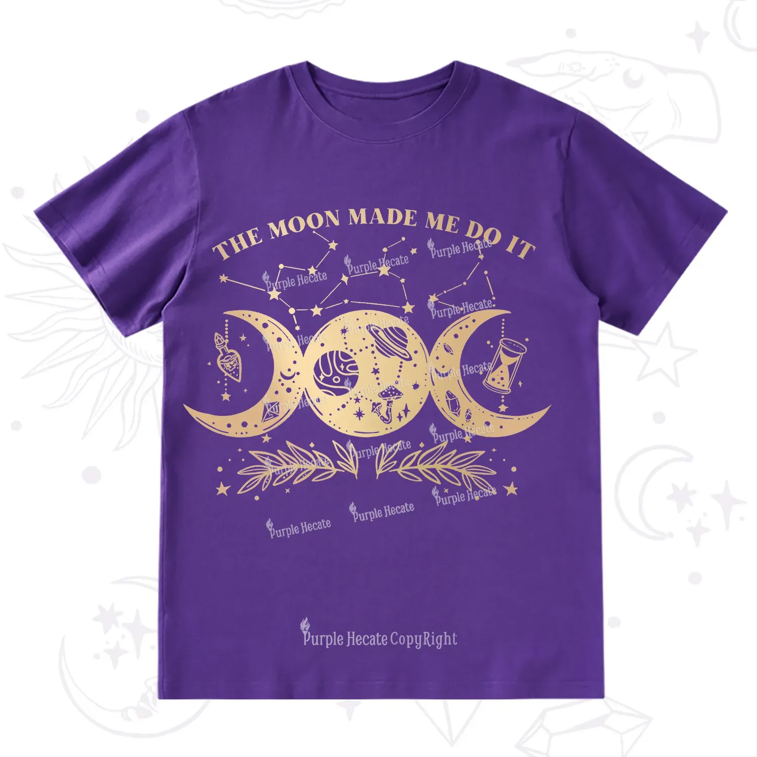 Purplehecate The Moon Made Me Do Itd T-Shirt