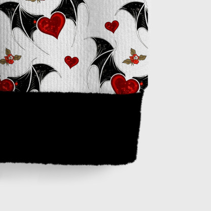 Purplehecate Dark Romance Bat & Heart Ugly Sweater Vest