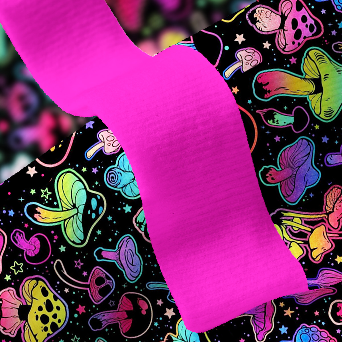 Purplehecate Psychedelic Mushroom Rave Fuzzy Ugly Sweatshirt