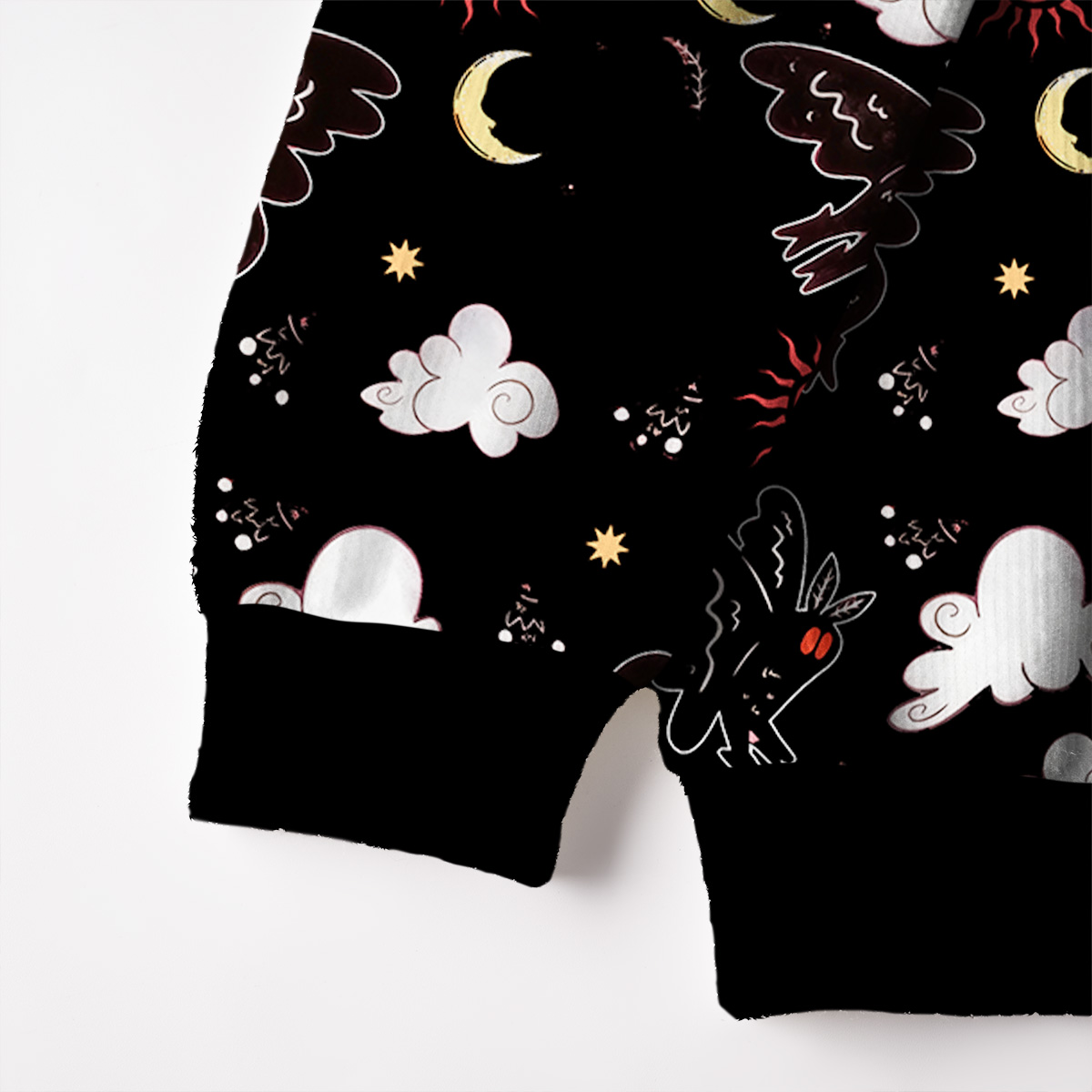 Purplehecate Cryptid Mothman Fuzzy Ugly Sweatshirt