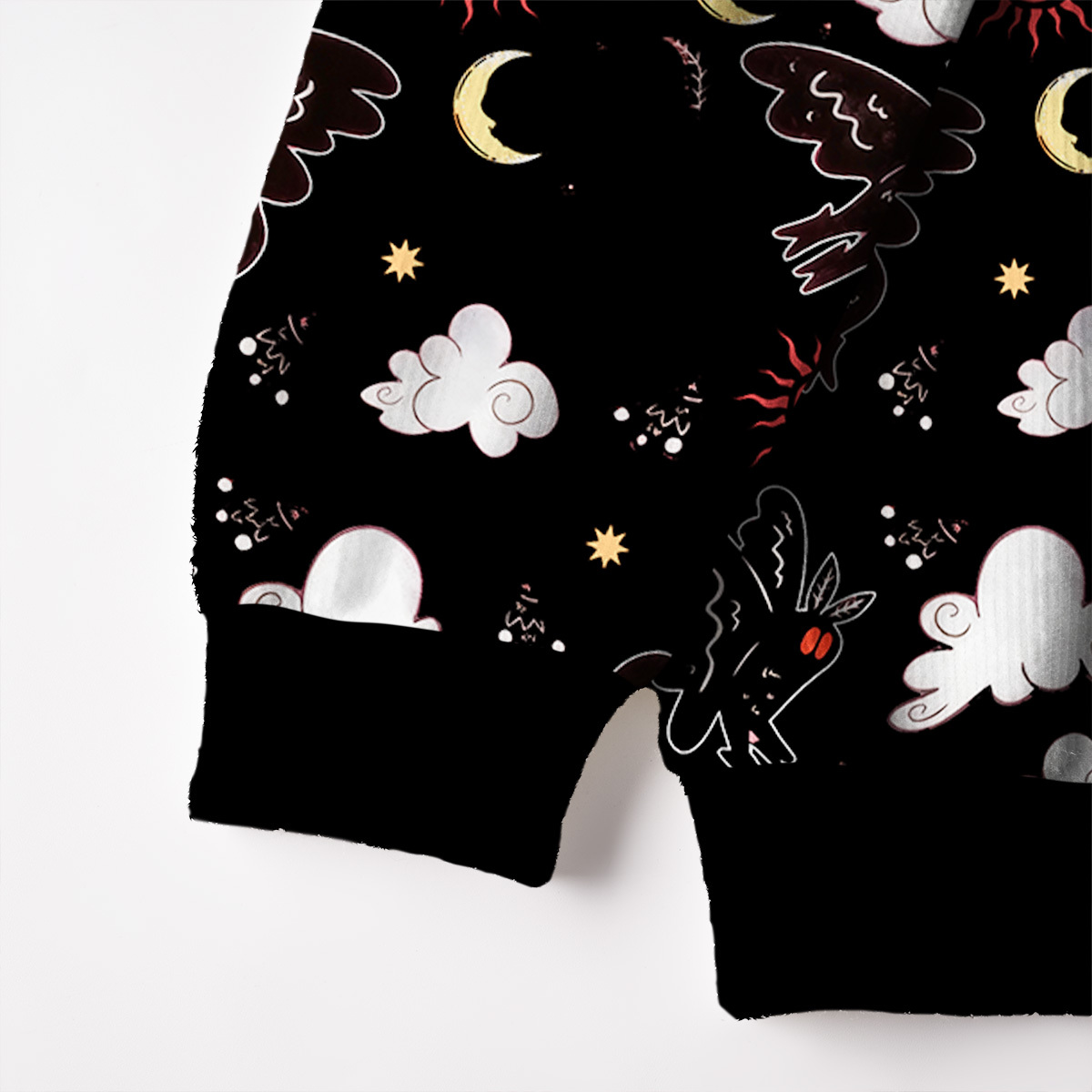 Purplehecate Cryptid Mothman Fuzzy Ugly Sweatshirt