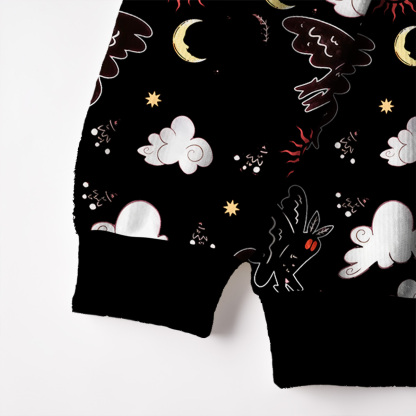 Purplehecate Cryptid Mothman Fuzzy Ugly Sweatshirt