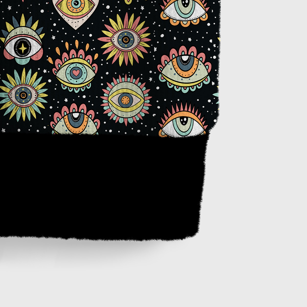 Purplehecate Mystical Evil Eye Pattern Ugly Sweater Vest