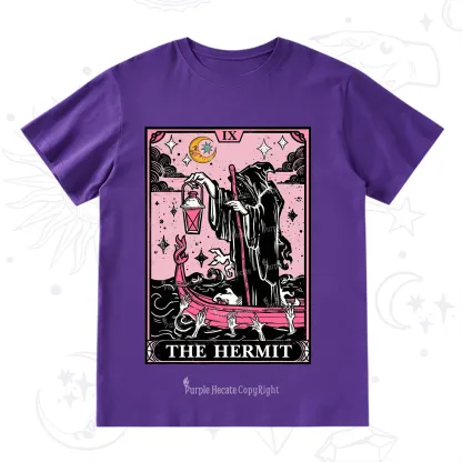 Purplehecate The Hermit Tarot Card T-Shirt
