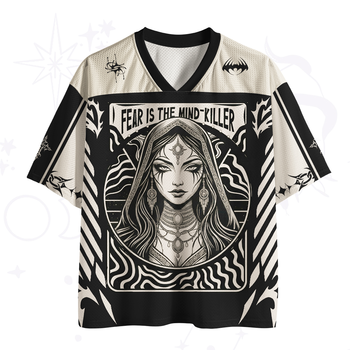 Purplehecate Witch of Inner Strength Occult Graphic Mesh Jersey