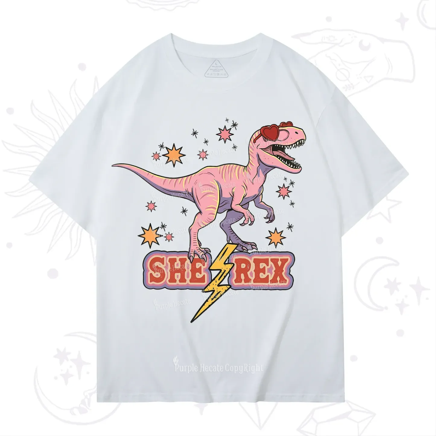 Purplehecate T Rex Dinosaur Girl T-Shirt
