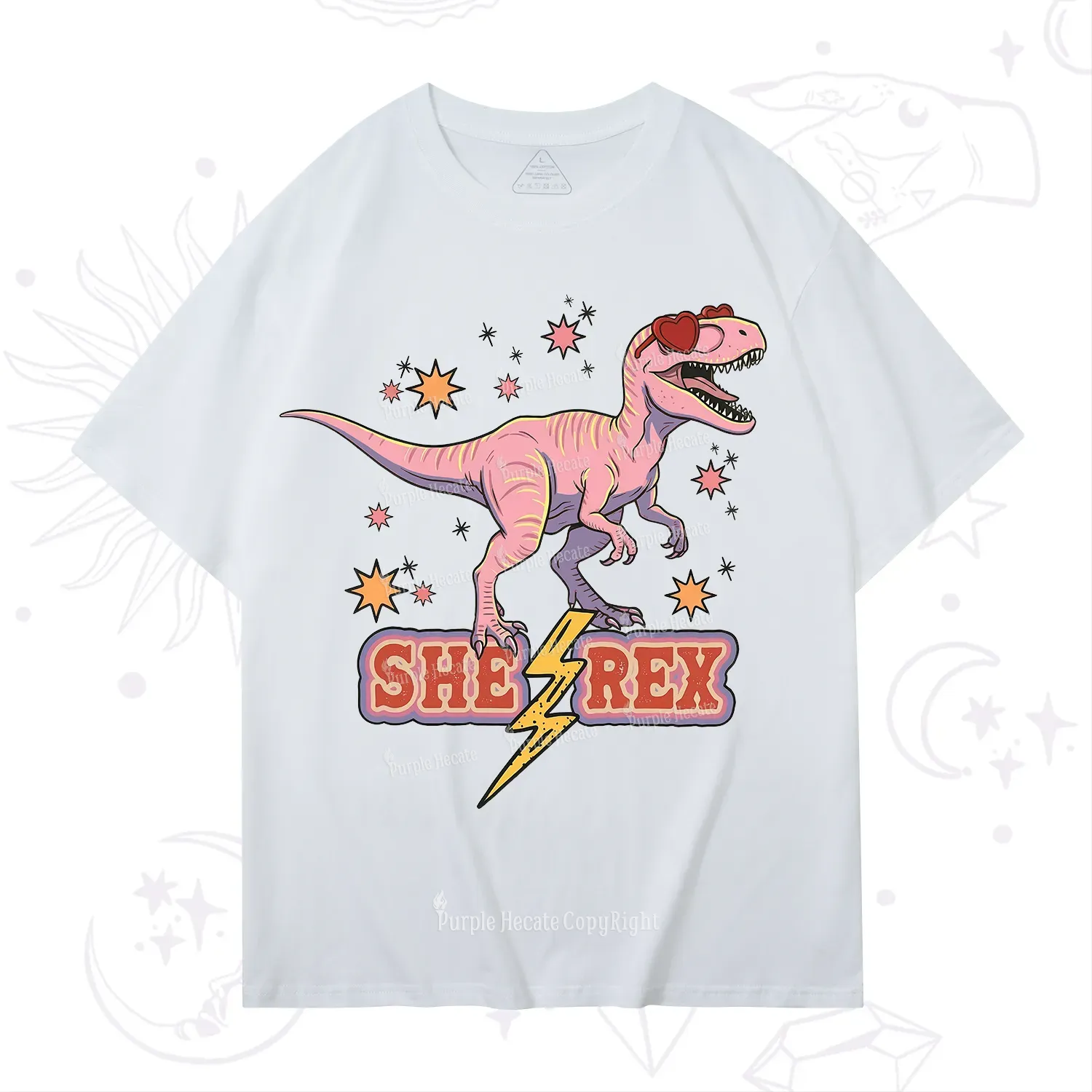 Purplehecate T Rex Dinosaur Girl T-Shirt