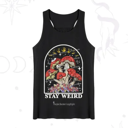 Purplehecate Stay Weird Mushroom Tank
