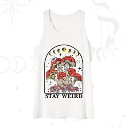 Purplehecate Stay Weird Mushroom Tank