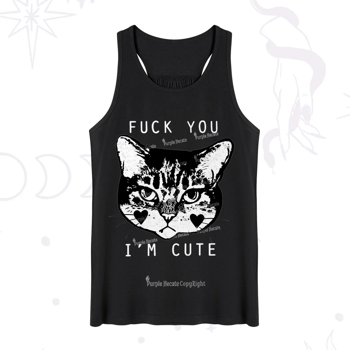 Purplehecate Fuck You I'm Cute Tank