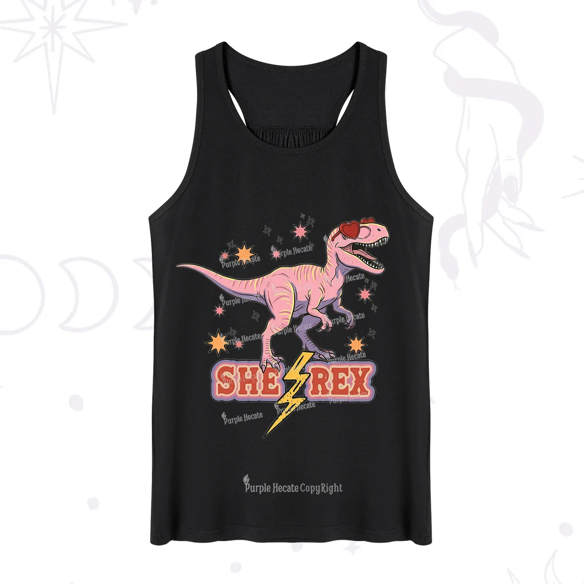 Purplehecate T Rex Dinosaur Girl Tank