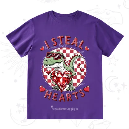 Purplehecate I Steal Hearts Valentine T-Shirt