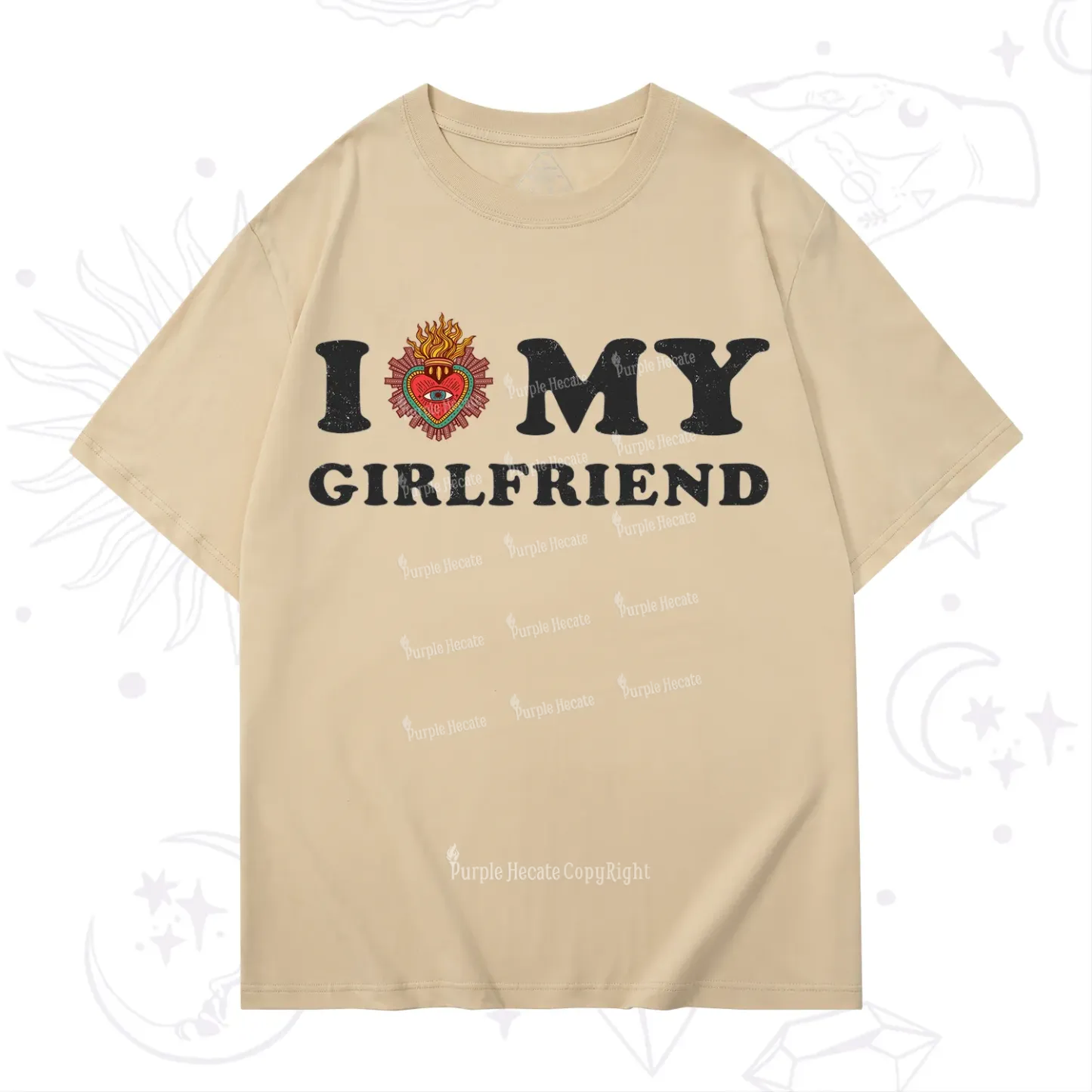 Purplehecate I Love My Boyfriend Valentine T-Shirt