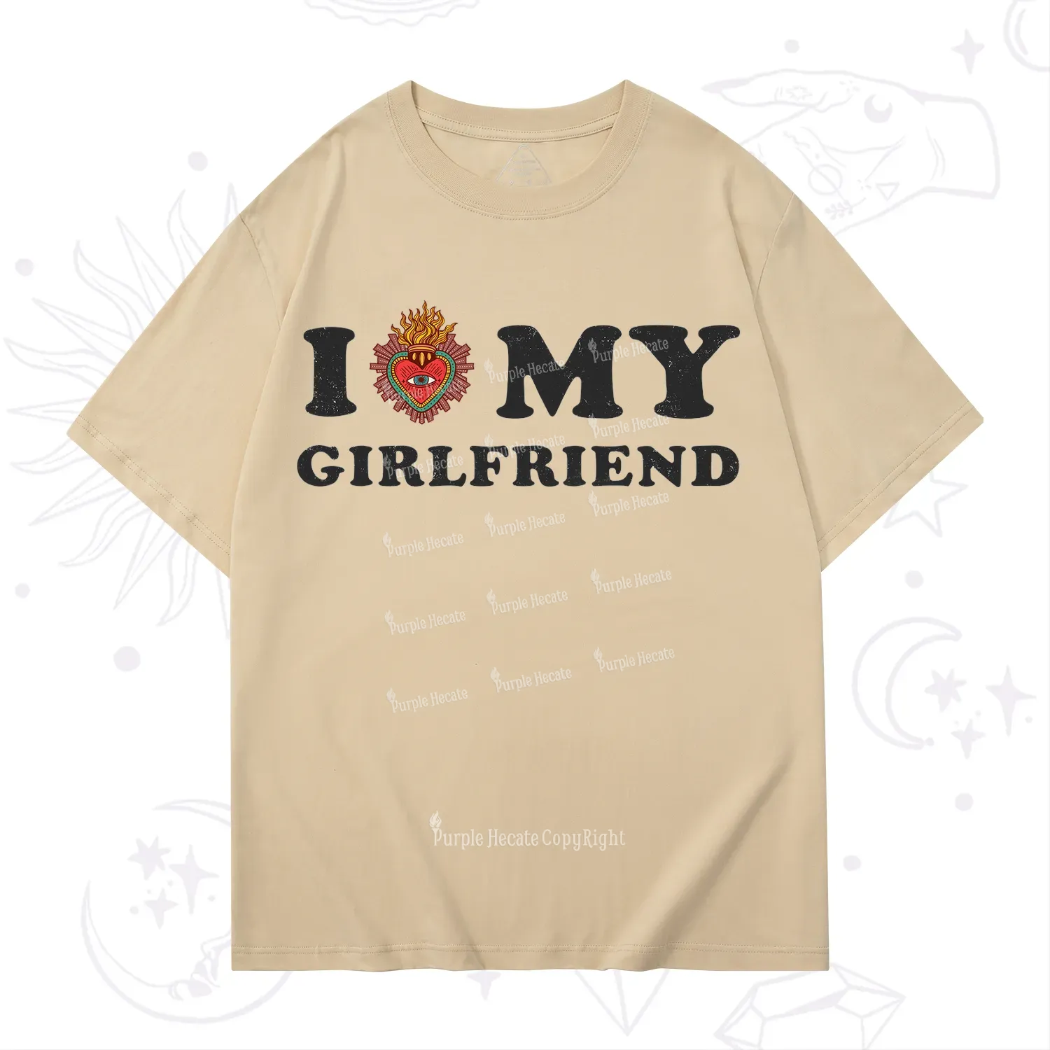 Purplehecate I Love My Boyfriend Valentine T-Shirt