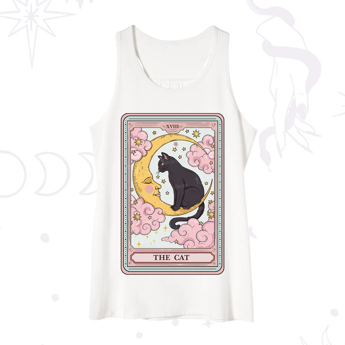 Purplehecate The Cat Tarot Card Tank