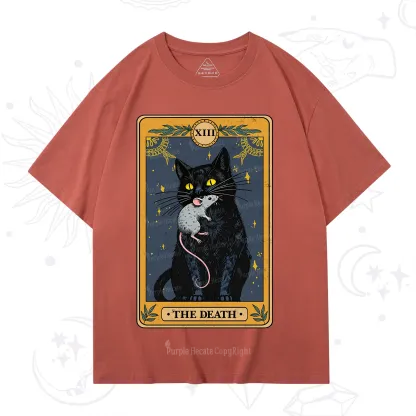 Purplehecate The Death Tarot Cat T-Shirt