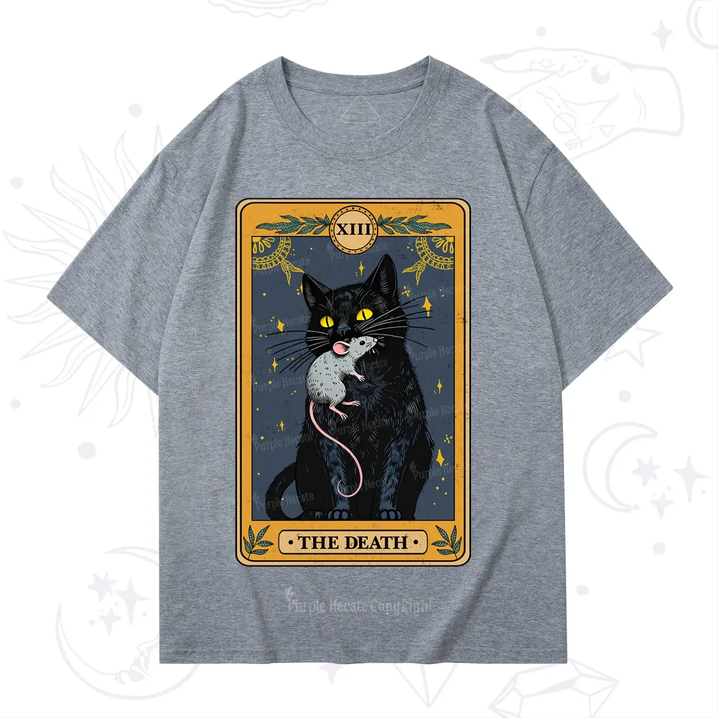 Purplehecate The Death Tarot Cat T-Shirt